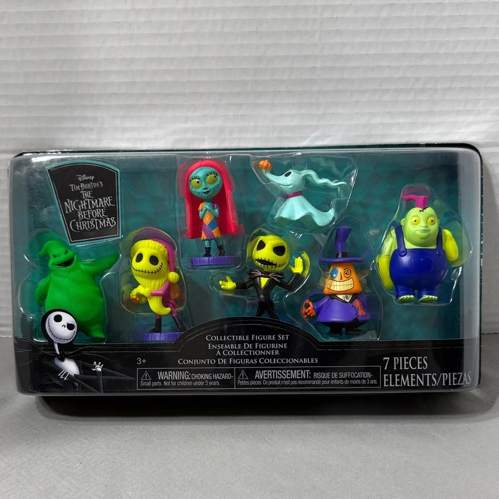 Disney Tim Burton’s The Nightmare Before Christmas 7 Pc Collectible Figure Set
